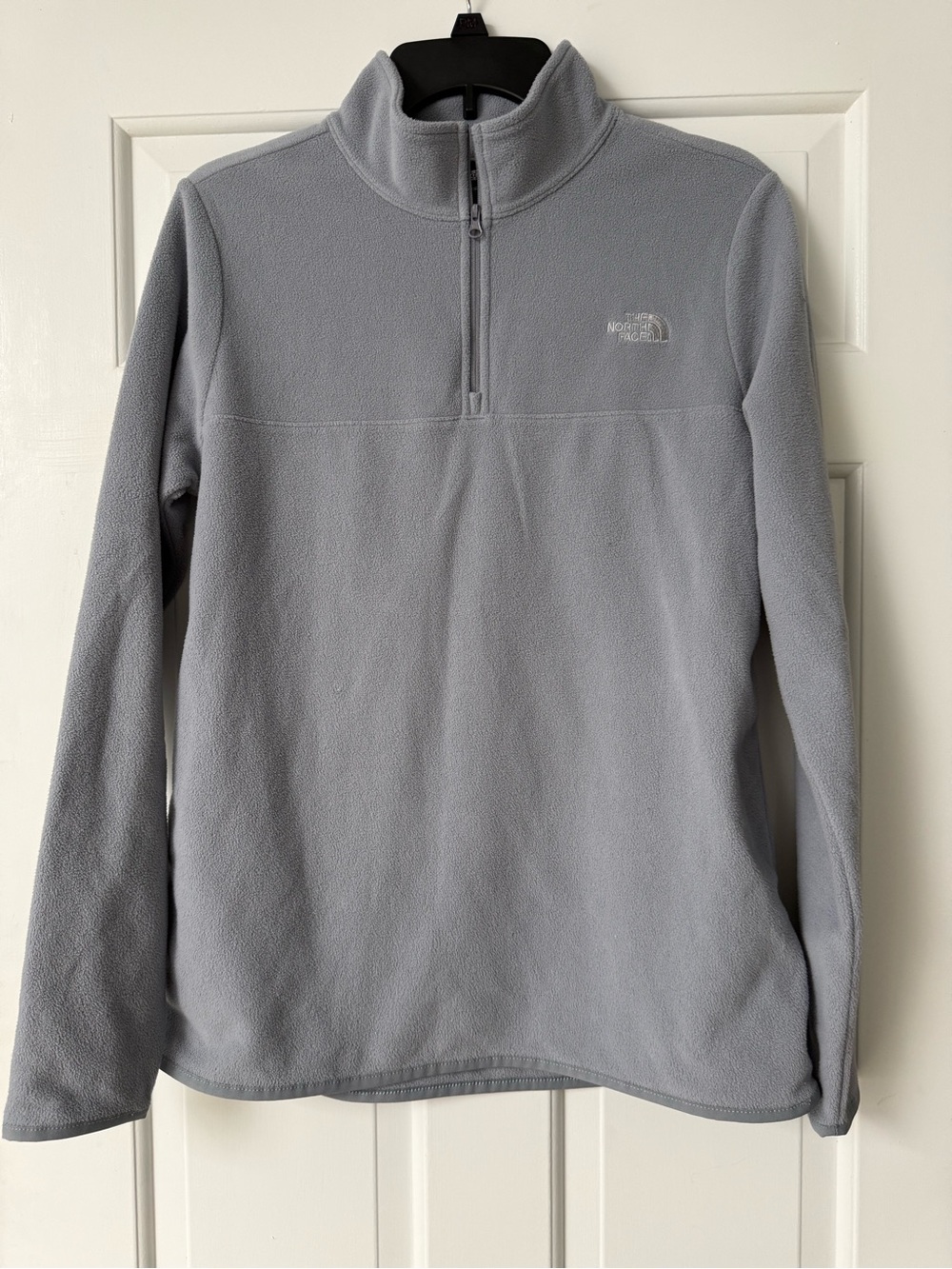 The North Face Light Gray Half-Zip Fleece Pullover